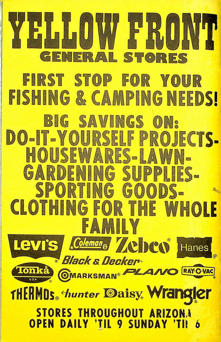 Bob Hirsch's Guide To Camping In Central Arizona Magazine 1975 Salt River Lakes