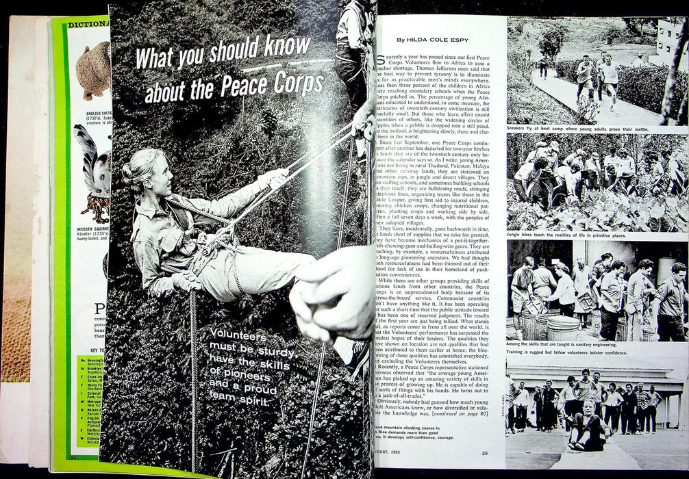 Woman's Day Magazine August 1962 16-Page Pottery & Porcelain Peace Corps Story