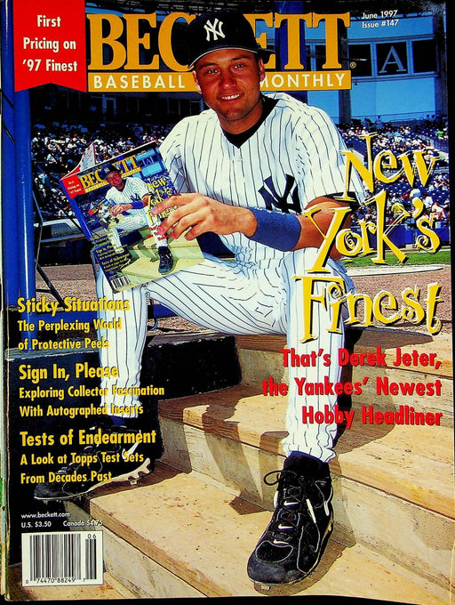 Beckett Baseball Magazine June 1997 # 147 Derek Jeter NY Yankees Cover CLEAN 1