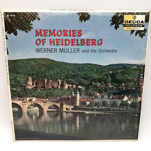 Werner Muller Memories of Heidelberg Record 33 RPM LP DL 8635 Decca 1958 1