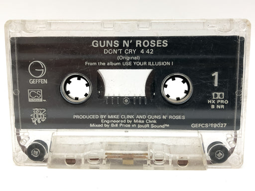 Don't Cry Guns N' Roses Cassette Single Geffen 1991 NO CASE TAPE ONLY 1
