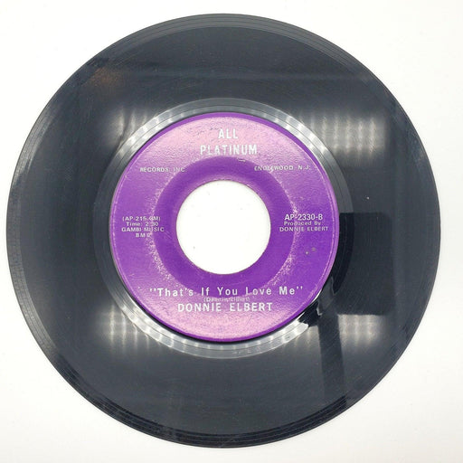 Donnie Elbert Where Did Our Love Go 45 RPM Single Record All Platinum 1971 2