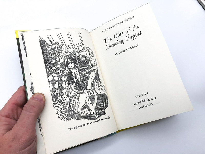 Nancy Drew The Clue of the Dancing Puppet No 39 Carolyn Keene 1962 Grosset Matte 6