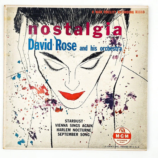 David Rose Nostalgia Record 45 RPM EP X1113 MGM 1954 1