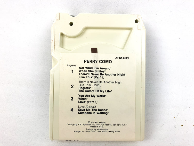 Perry Como Self Titled 8 Track Tape AFS1-3629 RCA 1980 When She Smiles