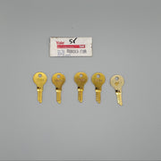 5x Yale RB1019 Key Blanks F8R Keyway Solid Brass 4 Pin NOS 3