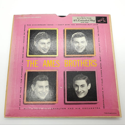 The Ames Brothers The Ames Brothers EP Record RCA Victor 1954 EPB-3186 1