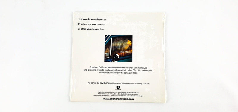 Buchanan All Understood Touring promo CD 2003 Locust And Wild Money Music NEW 2