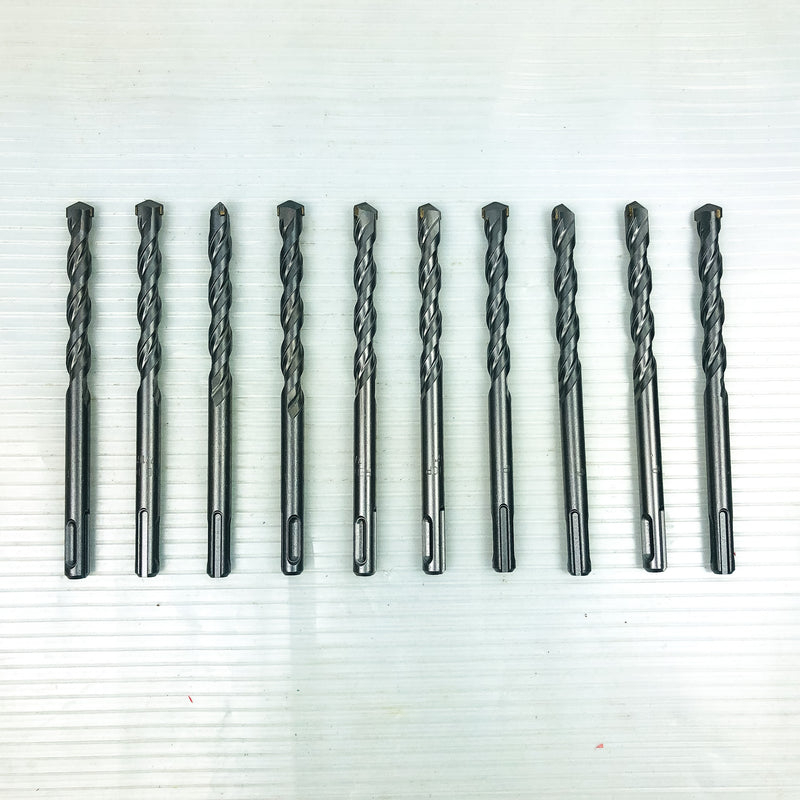 Hammer Drill Bits 7/16x6" SDS Plus 10-pk 3.5" LOC Carbide Tip Concrete Masonry