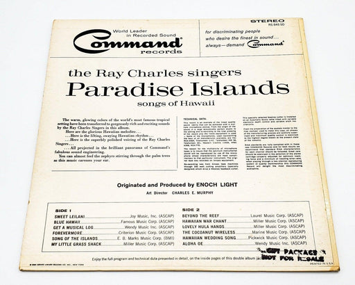 The Ray Charles Singers Paradise Islands: Songs Of Hawaii 33 RPM LP Record 1962 2
