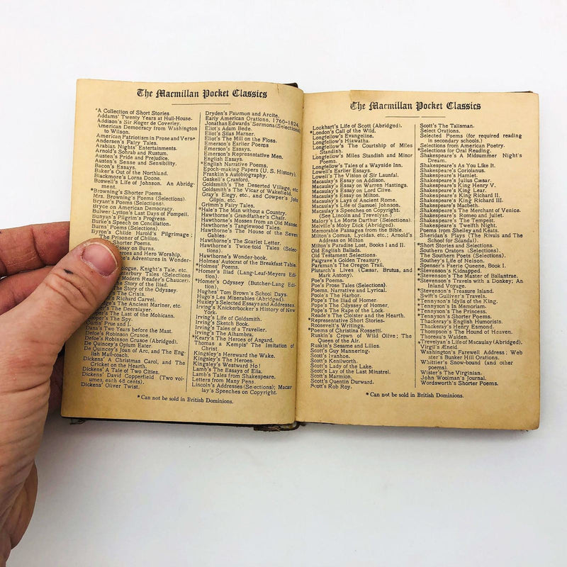 Shakespeare's As You Like It Hardcover Charles R Gaston 1925 MacMillan Pocket 8