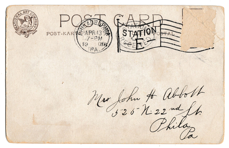 National Art Company Postcard 1906 Military Girl John H Abbott Philedelphia PA