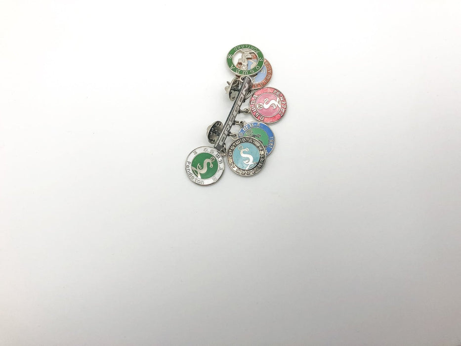 OSWBA Oregon Bowling Lapel Pin State Womens Charm Dangles 1977-1988 Association 7