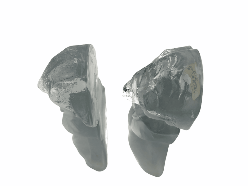 Praying Children Viking Glass Bookends Boy & Girl Figurines Sculptures Prayer 8