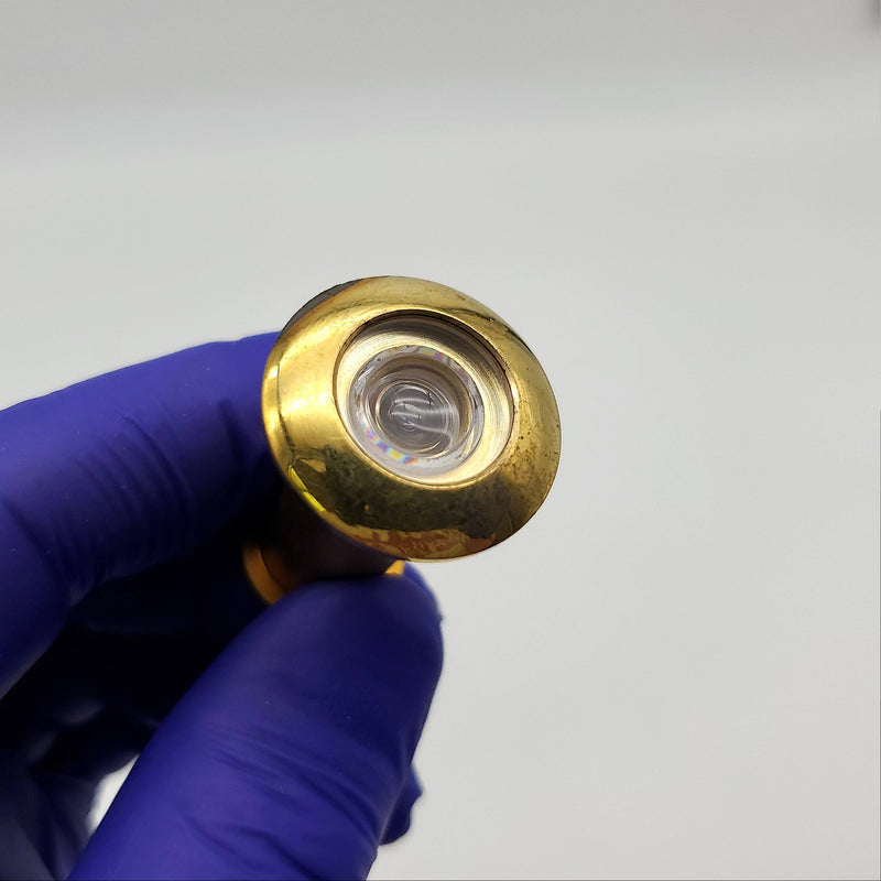Peep Hole Door Viewer Polished Brass Made in Japan Vintage Ideal Security NOS