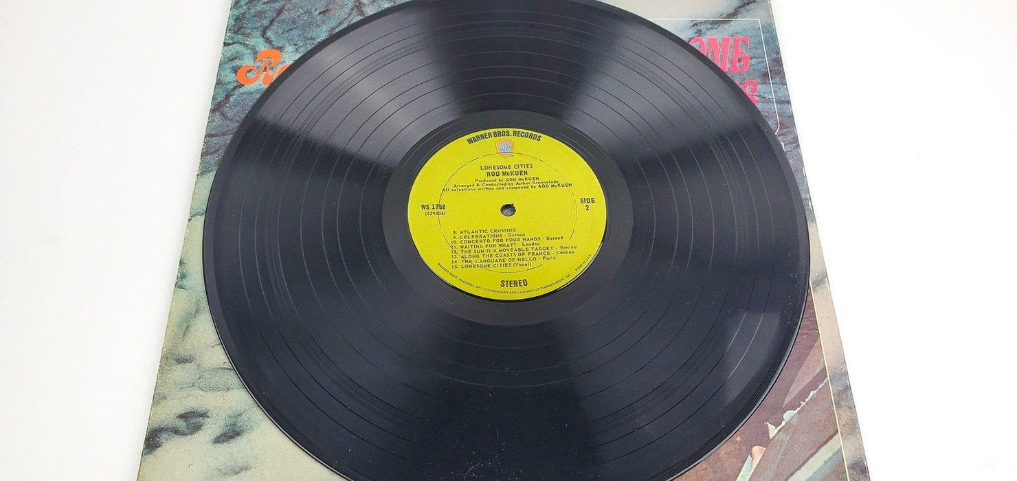 Rod McKuen Lonesome Cities Record 33 RPM LP WS 1758 Warner Bros 1968 5