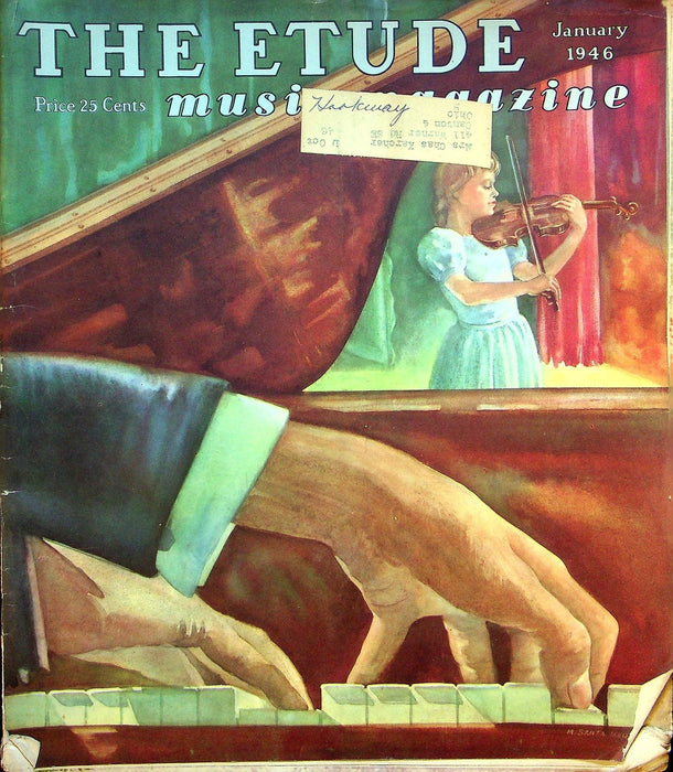 The Etude Music Magazine Jan 1946 Vol LXIV No 1 New Year Opportunity/Sheet Music 1