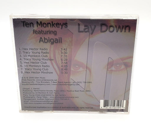 10 Monkeys Lay Down CD Album Pride Records 2006 PR 10M01 2