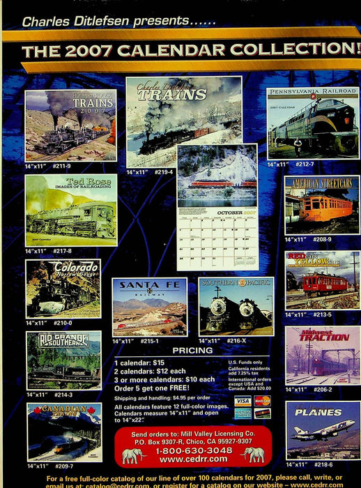 Railfan & Railroad Magazine December 2006 Chinese QJs 2-10-2s Iowa Steam Engine