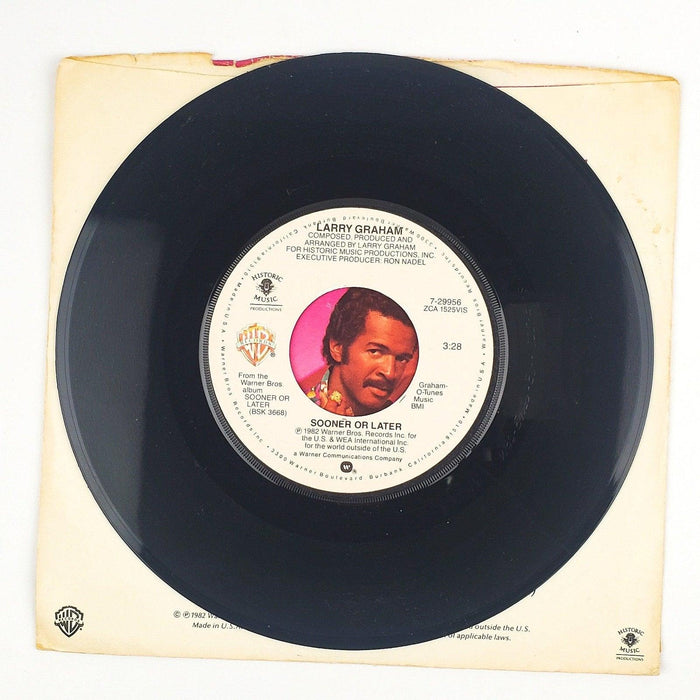 Larry Graham Sooner Or Later Record 45 RPM Single 7-29956 Warner Bros 1982 4