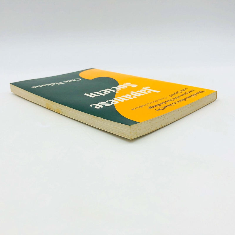 Japanese Society Paperback Chie Nakane 1972 1st Edition Cultural Studies Customs 5