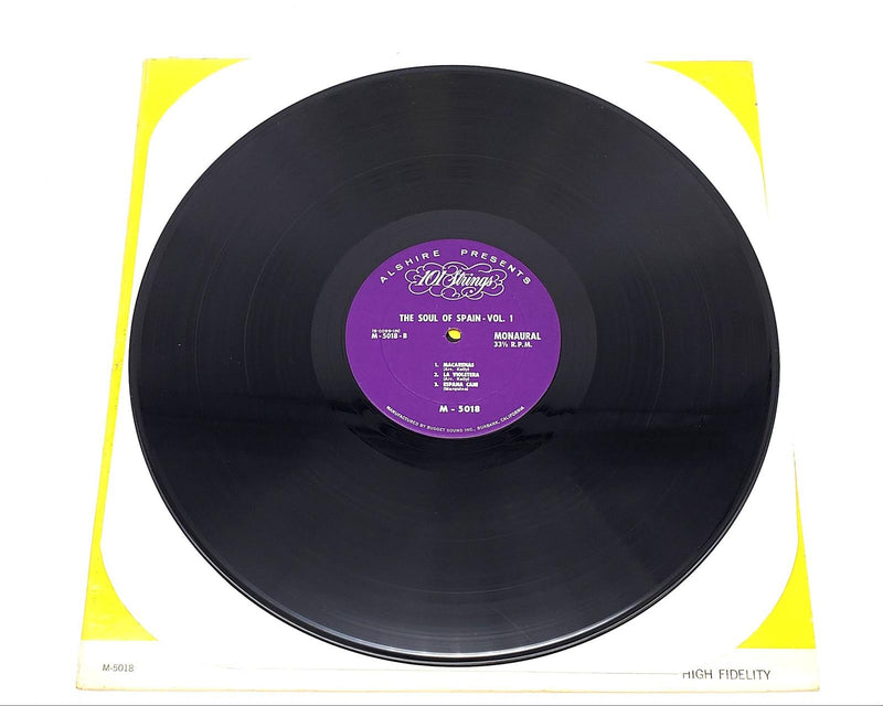 101 Strings The Soul Of Spain - Vol. 1 LP Record Alshire 1972 S-5018 6