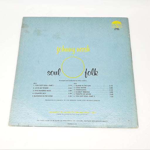 Johnny Nash Soul Folk LP Record JAD 1969 JS/1006 Lenticular 3d Cover 2