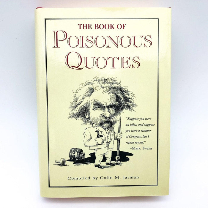 The Book Of Poisonous Quotes Hardcover Colin M Jarman 1993 Quotations English 1