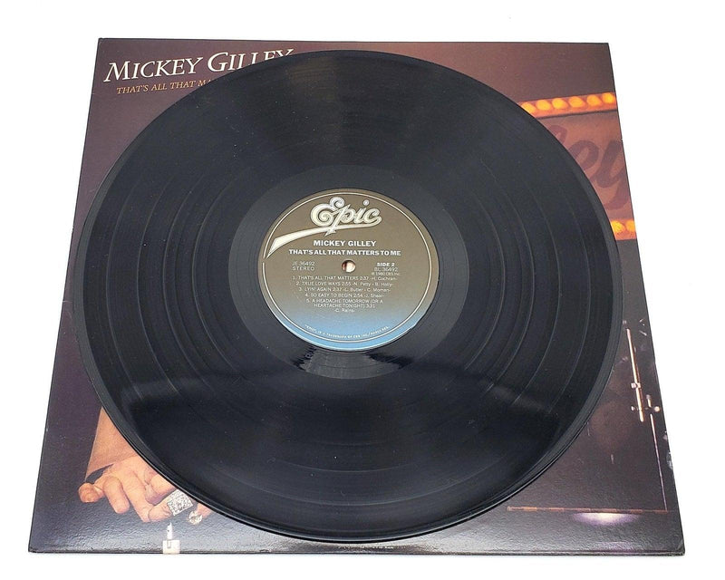 Mickey Gilley That's All That Matters To Me 33 RPM LP Record Epic 1980 JE-36492 6