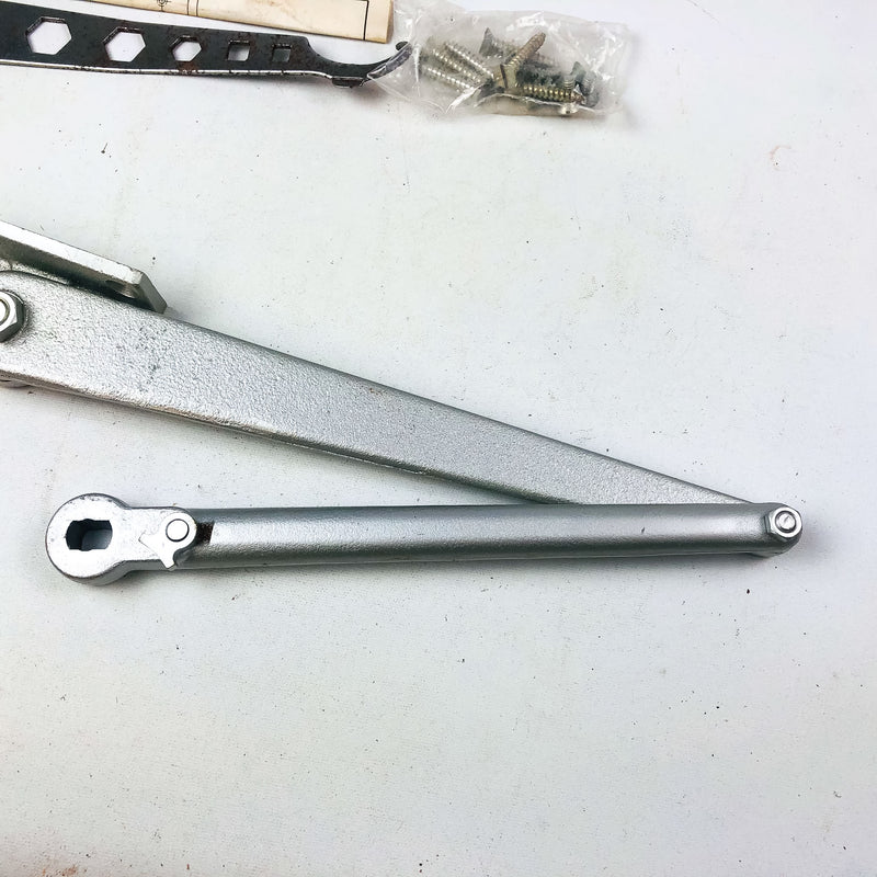 LCN Size D Potbelly Closer Arm H-180 RH ALUM Hold Open 180 Right-Handed Aluminum