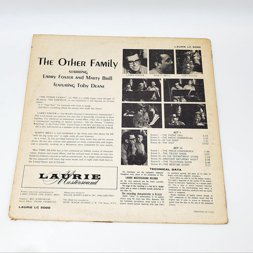 Larry Foster The Other Family LP Record Laurie Records 1962 LC 5000 2