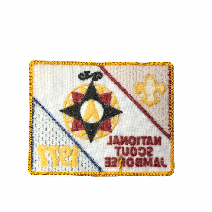 Boy Scouts of America BSA National Scout Jamboree Patch 1977 Med. Glue Back 3.5" 3