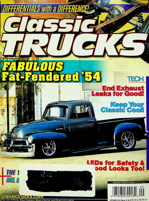 Classic Trucks Magazine September 2010 Vol 19 No 9 Fat Fendered 1954 Exhaust Fix