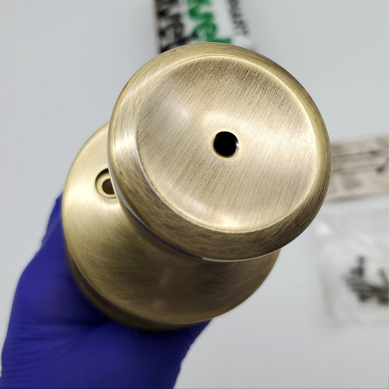 Kwikset Door Knob Privacy Lock Antique Brass US5 Bel Air 300B Knob Only