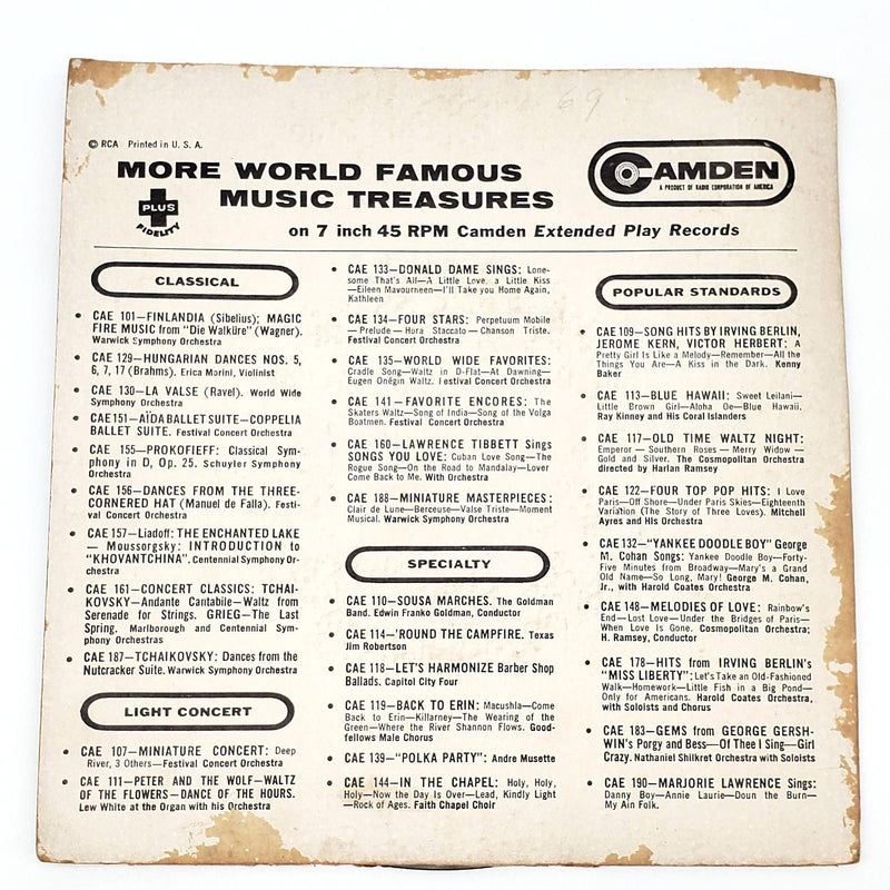 Johnny Desmond Guilty I'll Close My Eyes 45 RPM EP Record RCA 1954 CAE 260 2