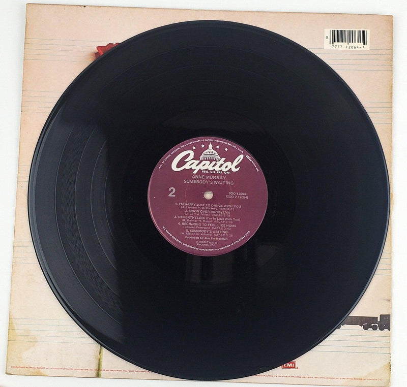 Anne Murray Somebody's Waiting Record 33 RPM LP SOO-12064 Capitol Records 1980 4