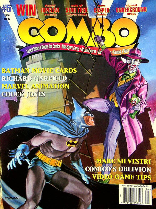Combo Magazine June 1995 Vol 1 No 5 Batman Movie Cards Richard Garflield 1