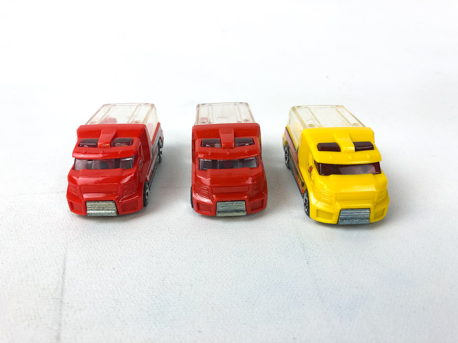 Hot Wheels Rapid Response Ambulance Red & Yellow Lot of 3 Malaysia 2010 Diecast