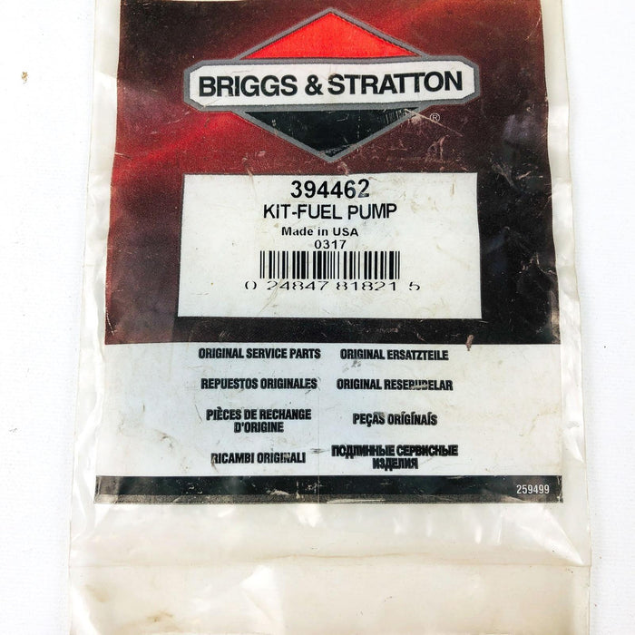 Briggs and Stratton 394462 Fuel Pump Kit Genuine OEM New Old Stock NOS