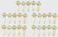25x Corbin X1-97 Key Blanks 97 Keyway Nickel Silver 6 Pin USA Made Vintage NOS 3