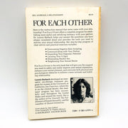 For Each Other Paperback Lonnie Barbach PHD 1983 Women Sexual Behavior 2