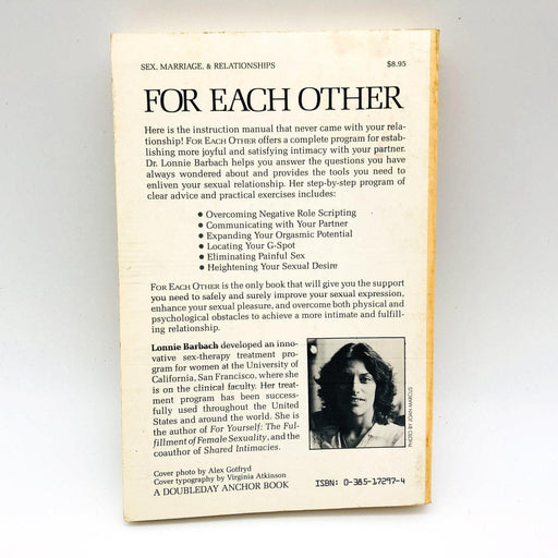 For Each Other Paperback Lonnie Barbach PHD 1983 Women Sexual Behavior 2