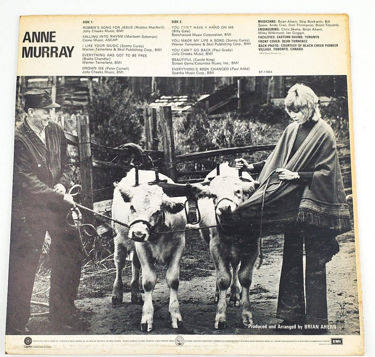 Anne Murray Annie Record 33 RPM LP ST-11024 Capitol Records 1972 2