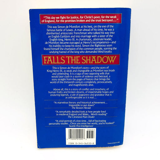 Falls The Shadow Paperback Sharon Kay Penman 1989 Simon De Montfort Crusades 2