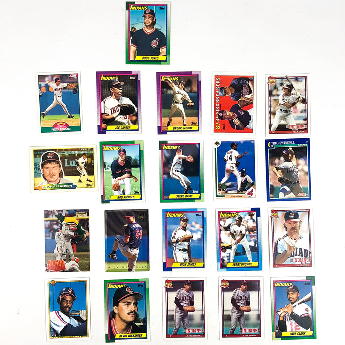 Cleveland Guardians Baseball Trading Card Lot Doug Jones Andy Allanson