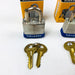 3ct Vintage No 7 Master Lock Padlock 1" Hasp New Old Stock NOS Keyed Different 2