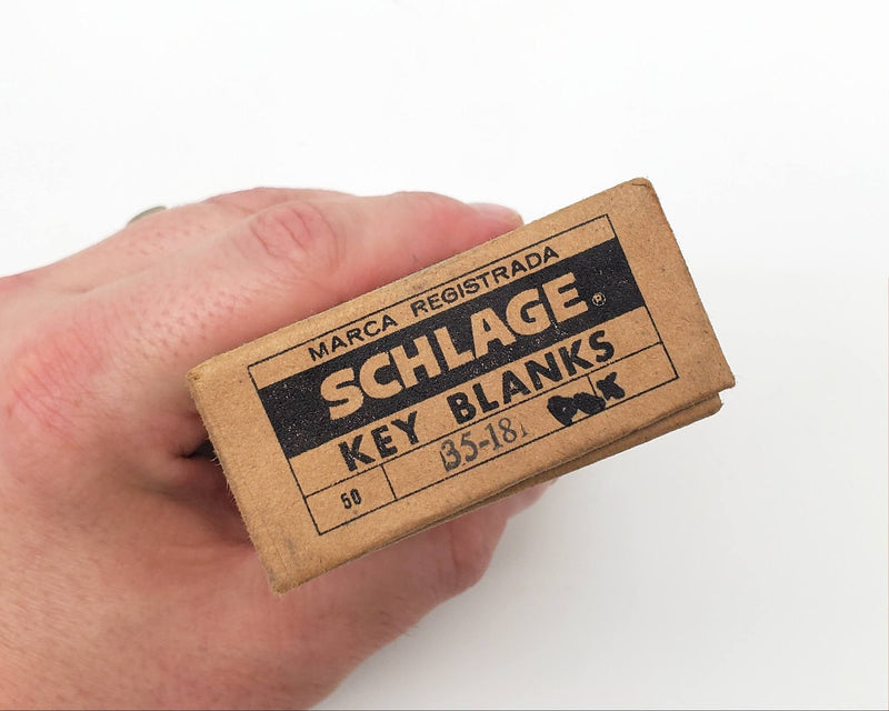 50x Schlage 35-181 Wafer Key Blanks Gold Tone USA Made NOS 3
