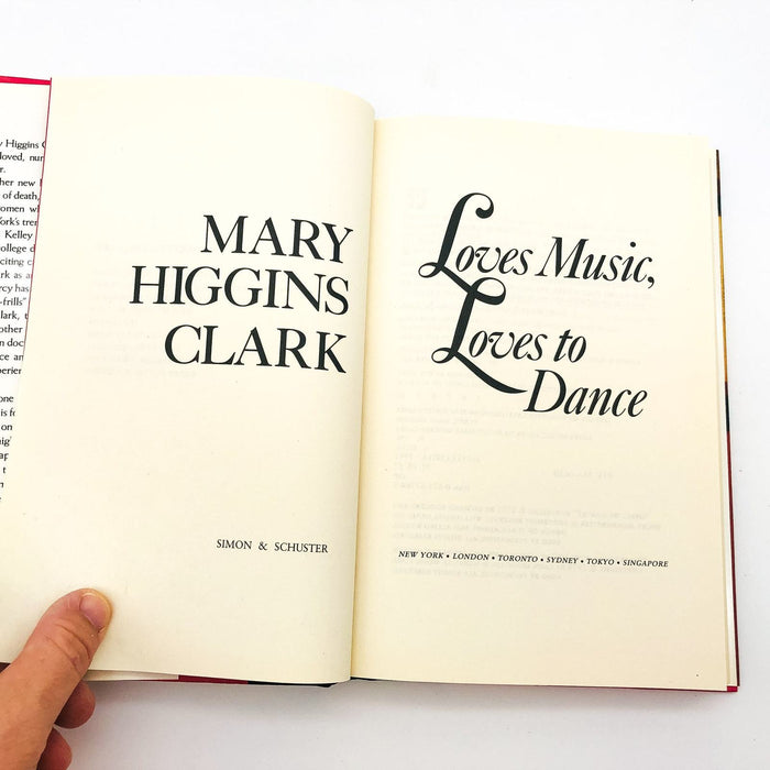 Loves Music Loves To Dance Hardcover Mary Higgins Clark 1991 Serial Killer 7