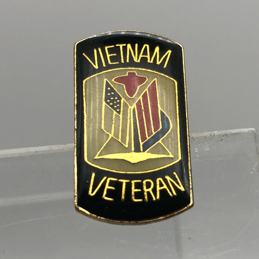 Vietnam Veteran Flags Lapel Pin Epoxy Enamel Pinback United States Military Vet 1