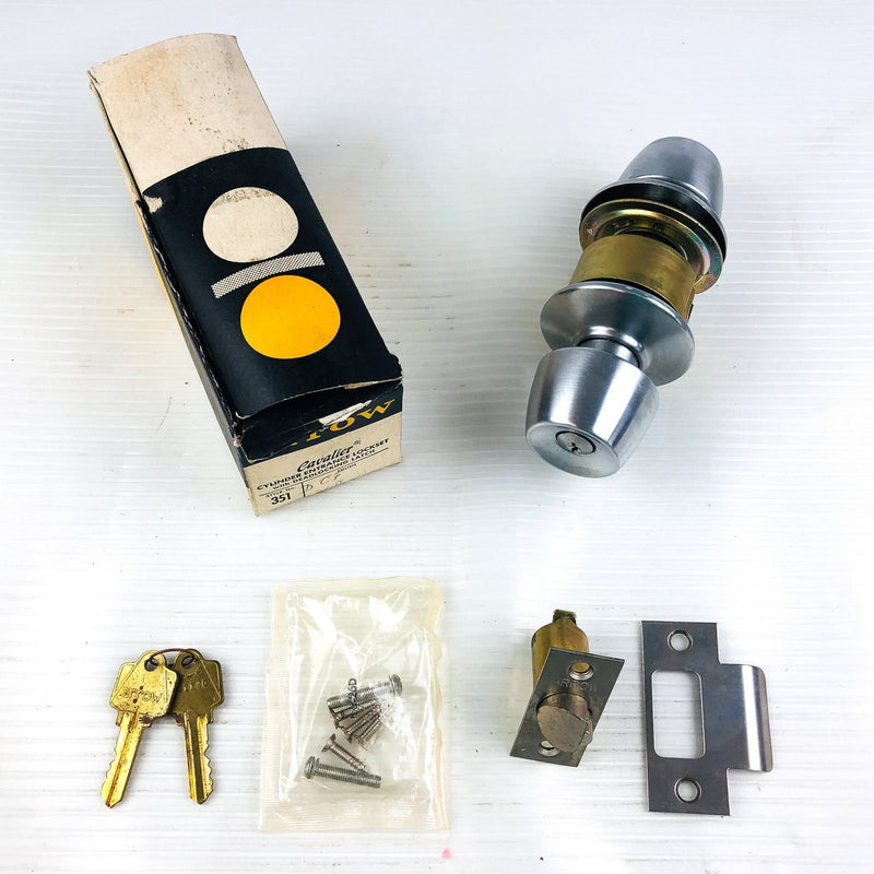 Arrow 351 Panic Proof Door Knob Lockset Keyed DCF 26D Satin Chrome Cylinder 2